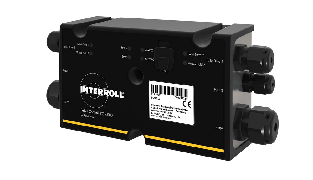 System Pallet Control PC 6000 firmy Interroll do beznaporowego transportu palet
